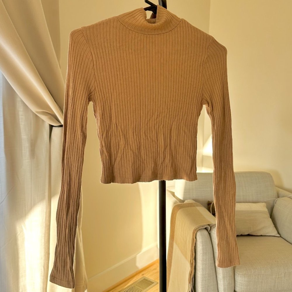 Reformation Cropped Ribbed Top - Picture 2 of 2
